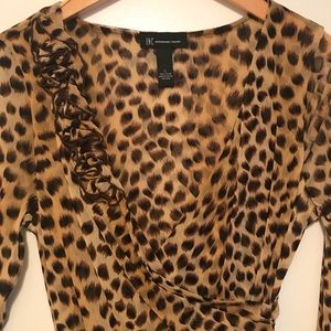 Leopard print top